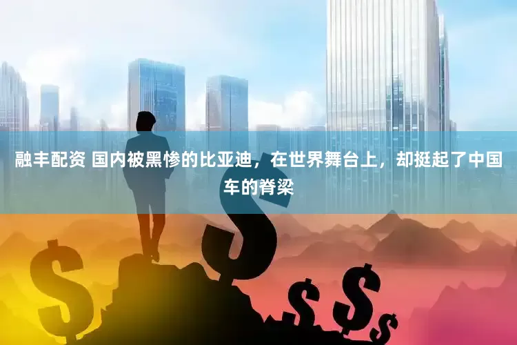 融丰配资 国内被黑惨的比亚迪，在世界舞台上，却挺起了中国车的脊梁